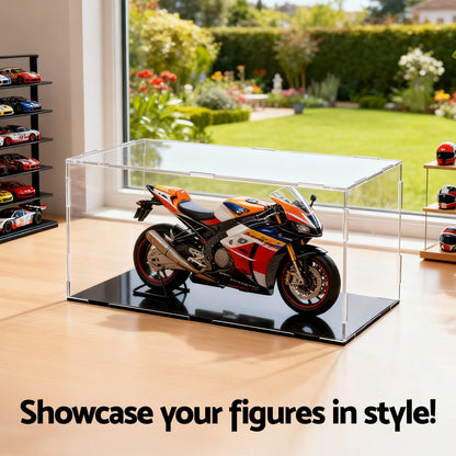 Wheat Artiss Clear Acrylic Display Case Dustproof Protection Box For Car Toys 15CM Home & Garden > Hobbies > Arts & Crafts