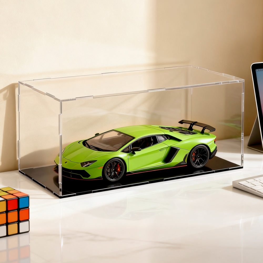 Antique White Artiss Clear Acrylic Display Case Dustproof Protection Box For Car Toys 15CM Home & Garden > Hobbies > Arts & Crafts