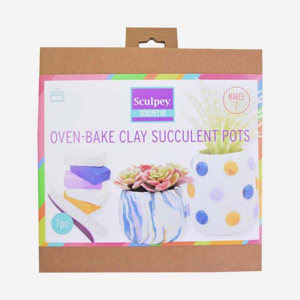 Lavender Sculpey III Oven Bake Clay - Succulent Pots Kit Modelling Kits