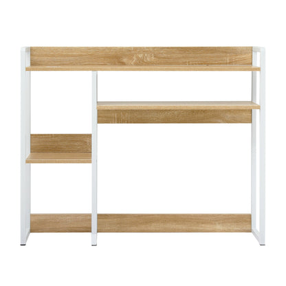 White Smoke "Artiss" Desk Organiser 2-Tier Desk Shelf 24cm Depth Craft Storage & Lighting