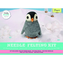 Lavender XMAS Needle Felting Kit - Make a Penguin Christmas