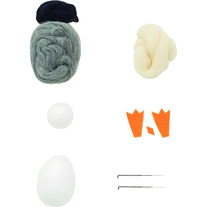 White Smoke XMAS Needle Felting Kit - Make a Penguin Christmas