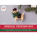 Gray XMAS Needle Felting Kit - Make a Reindeer Christmas