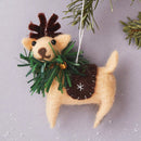 Gray XMAS Needle Felting Kit - Make a Reindeer Christmas