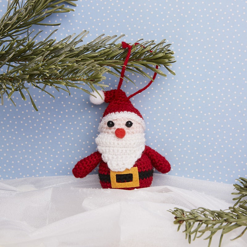Light Steel Blue XMAS Crochet Kit - Make a Father Christmas Christmas
