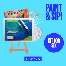 Turquoise Paint and Sip - 6 people Paint & Sip Bundles