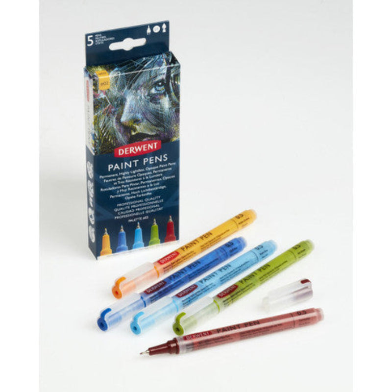 Lavender Derwent Paint Pen Palette #2, Set of 5 Paint Markers