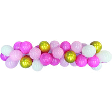 White Smoke Balloon Garland 40 Pack - Pink White Balloons