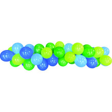 White Smoke Balloon Garland 40 Pack - Blue Green Balloons