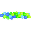 White Smoke Balloon Garland 40 Pack - Blue Green Balloons