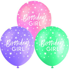 White Smoke Balloon Printed Latex 30cm 10 Pack - Birthday Girl Balloons