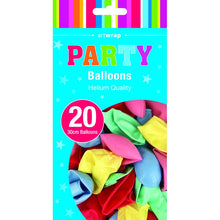 Cyan Balloon Pastel Latex 30cm 20 Pack - Assorted Balloons