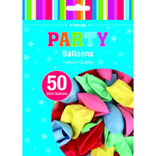 Cyan Balloon Pastel Latex 30cm 50 Pack - Assorted Balloons