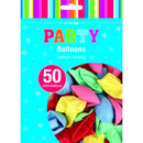 Cyan Balloon Pastel Latex 30cm 50 Pack - Assorted Balloons