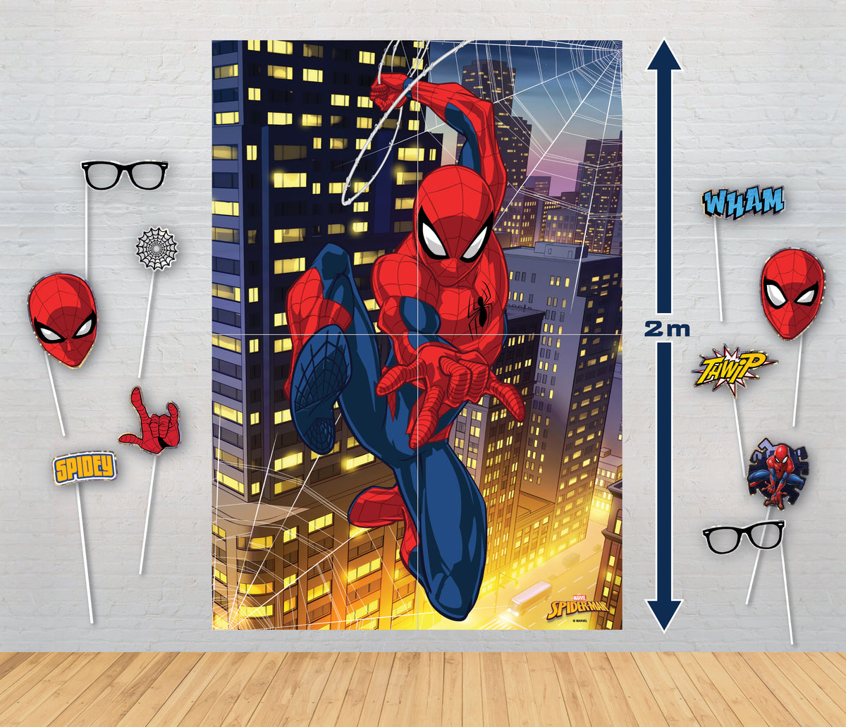 Light Gray Marvel Spiderman Party Tableware Bundle for 8 Kids Custom Bundle
