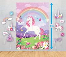 Light Gray Unicorn Theme Party Tableware Bundle for 8 Kids Custom Bundle