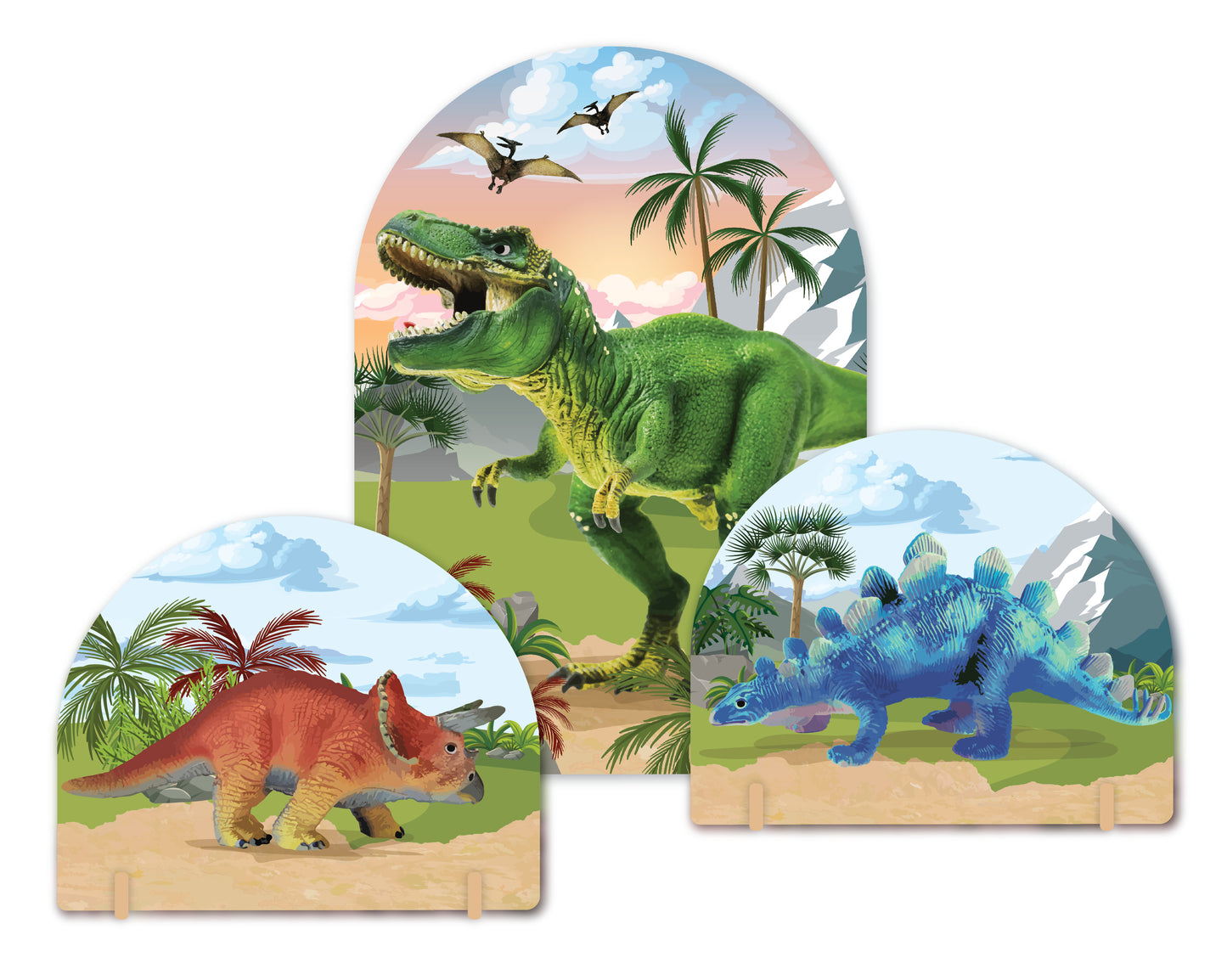 White Smoke Dinosaur Theme Party Tableware Bundle for 8 Kids Custom Bundle