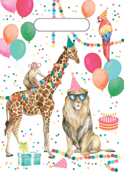 White Smoke Party Animals Theme Party Tableware Bundle for 8 Kids Custom Bundle