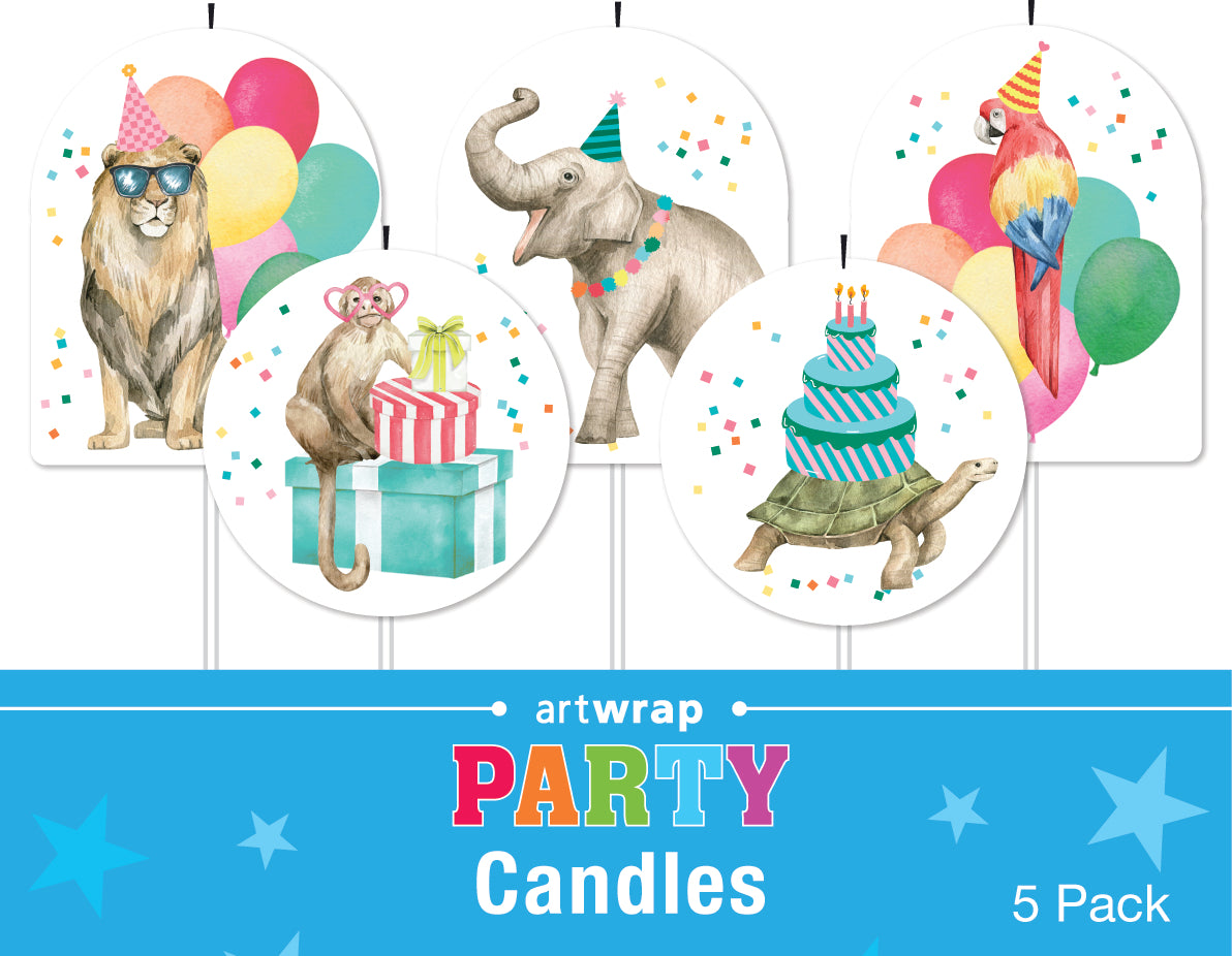 White Smoke Party Animals Theme Party Tableware Bundle for 8 Kids Custom Bundle