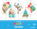 White Smoke Party Animals Theme Party Tableware Bundle for 8 Kids Custom Bundle
