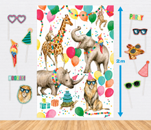 Lavender Party Animals Theme Party Tableware Bundle for 8 Kids Custom Bundle