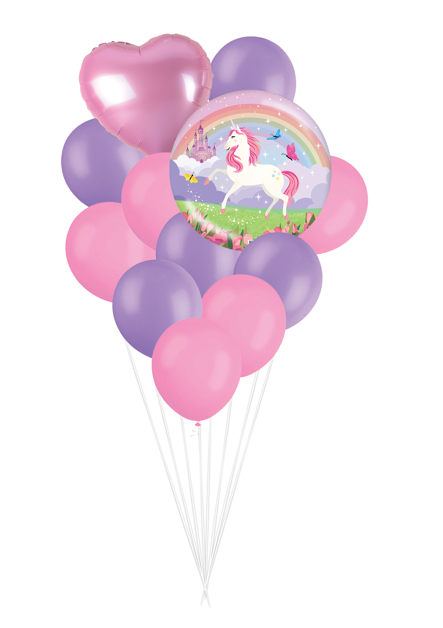 Black Unicorn Theme Party Tableware Bundle for 8 Kids Custom Bundle