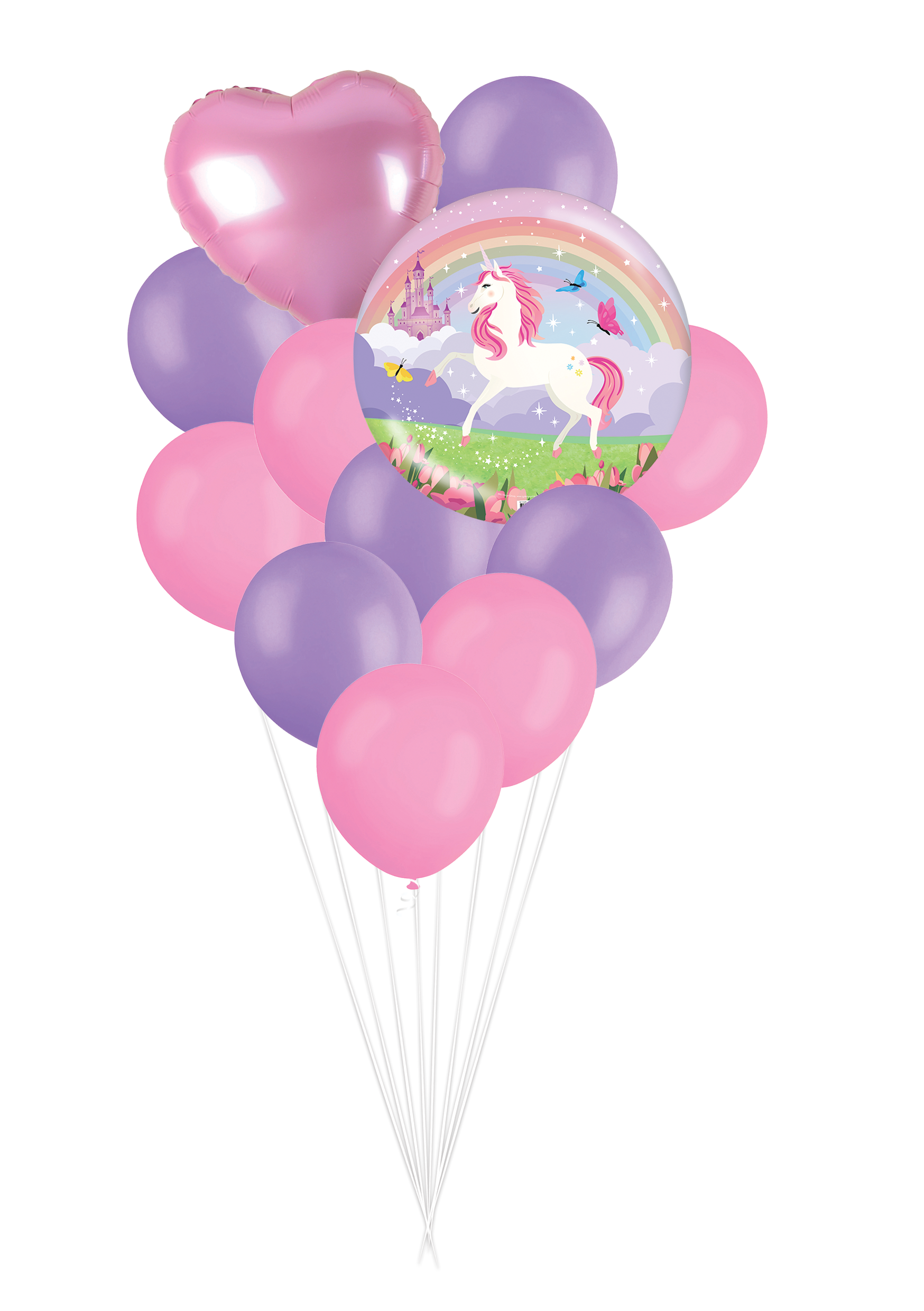 Black Unicorn Theme Party Tableware Bundle for 8 Kids Custom Bundle