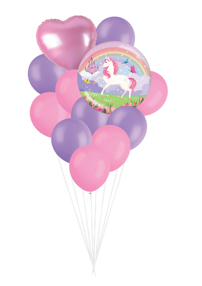 Black Unicorn Theme Party Tableware Bundle for 8 Kids Custom Bundle