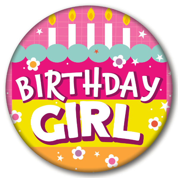 White Smoke 7cm Badge - Girl Badges