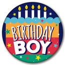 White Smoke 7cm Badge - Boy Badges