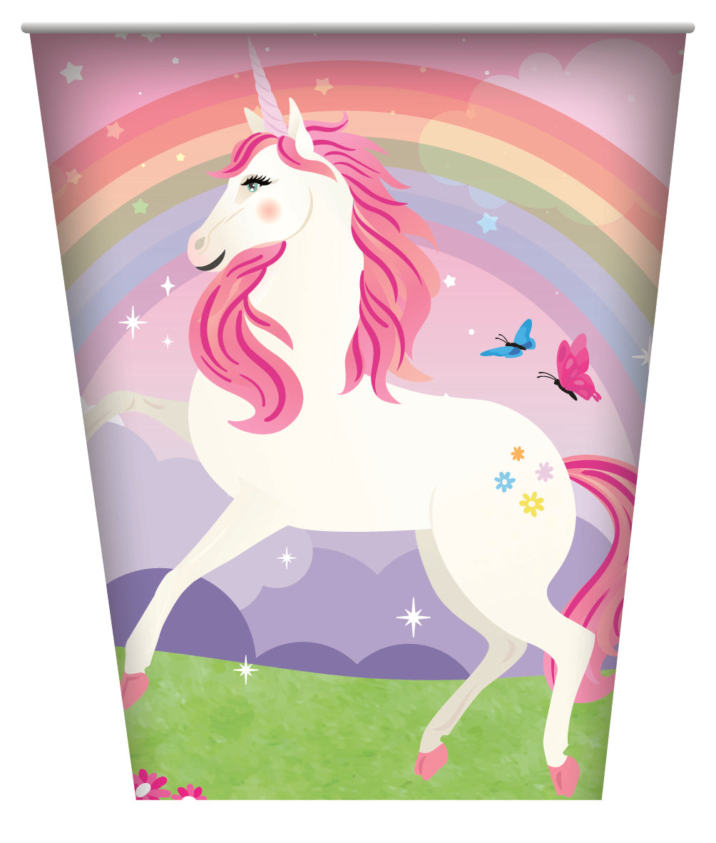 White Smoke Unicorn Theme Party Tableware Bundle for 8 Kids Custom Bundle
