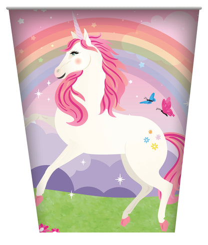 White Smoke Unicorn Theme Party Tableware Bundle for 8 Kids Custom Bundle