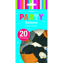 Cyan Balloon Metallic Latex 30cm 20 Pack - Assorted Balloons