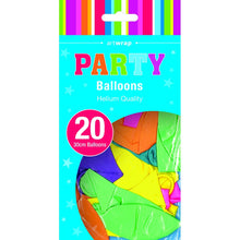 Cyan Balloon Pearl Latex 30cm 20 Pack - Assorted Balloons