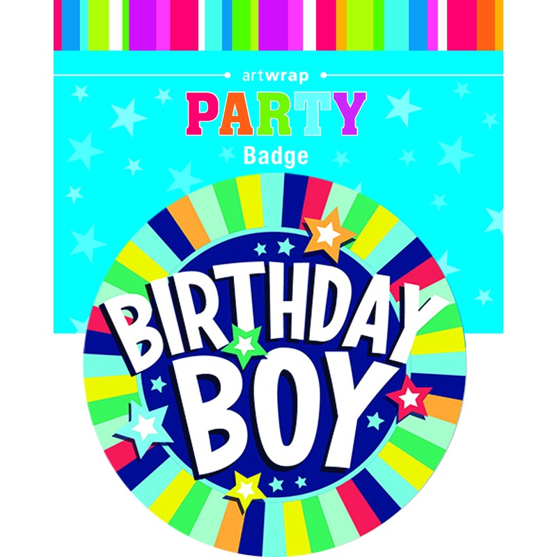 White Smoke Large Badge - Birthday Boy Badges