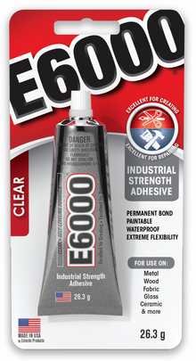 White Smoke E6000 Clear Industrial Strength Adhesive, 26.3g Craft Tapes & Adhesives