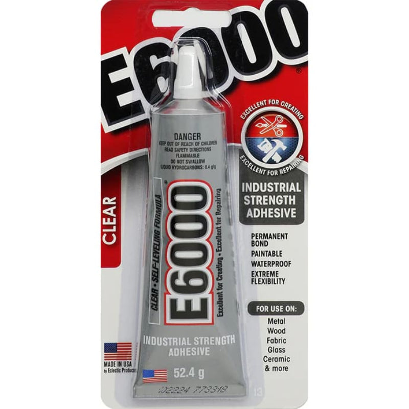 E6000 Clear Industrial Strength Adhesive, 52.4g