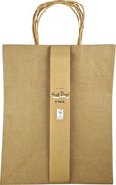 Kraft Gift Bags, Large w260x h325/ x d135mm, 5Pk