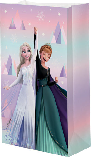 White Smoke Party Bag, Paper, 8 Pack - Frozen Themed Parties