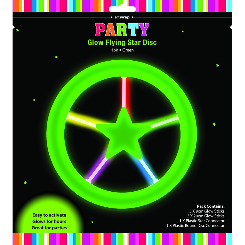 Black Glow Flying Star Disc Glow