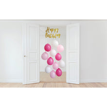 Light Gray Balloon Door Kit - Pink Balloons