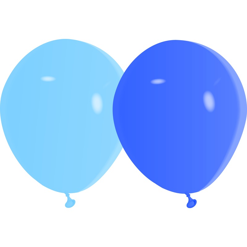 White Smoke Balloon Latex 12cm 20 Pack - Blues Balloons