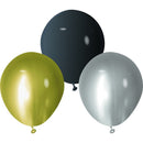 White Smoke Balloon Chrome Latex 12cm 20 Pack - Formal Balloons
