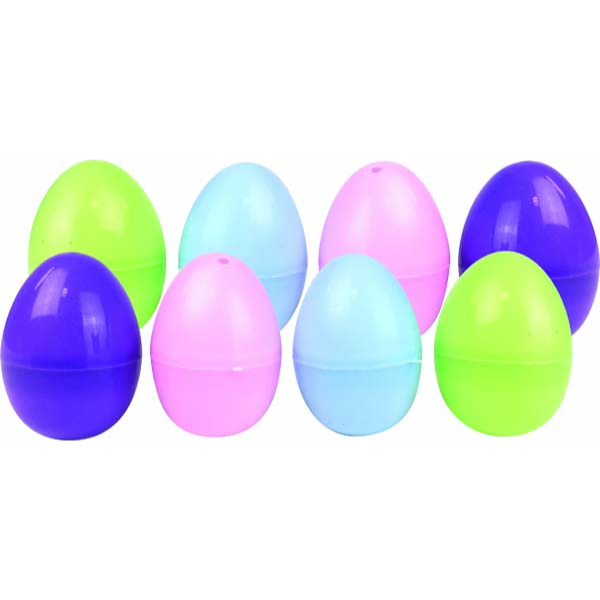 White Smoke Easter Fillable Eggs, Pastel, 8pk Easter
