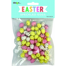 Pale Turquoise Easter Eggs, Speckled, 100pk Easter