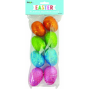 White Smoke Easter Fillable Eggs, Glitter, 8pk Easter
