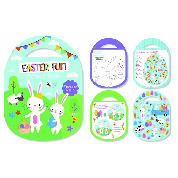 White Smoke Easter 14 Activity Book with Sticker Sheet Easter