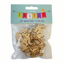 White Smoke Easter Wooden Rabbit Decorations, 24pk Easter