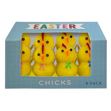 White Smoke Easter Chicks with Bows, 8pk Easter