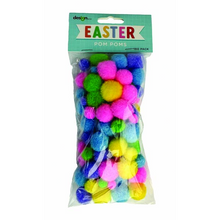 White Smoke Easter Pom Poms, 100pk Easter